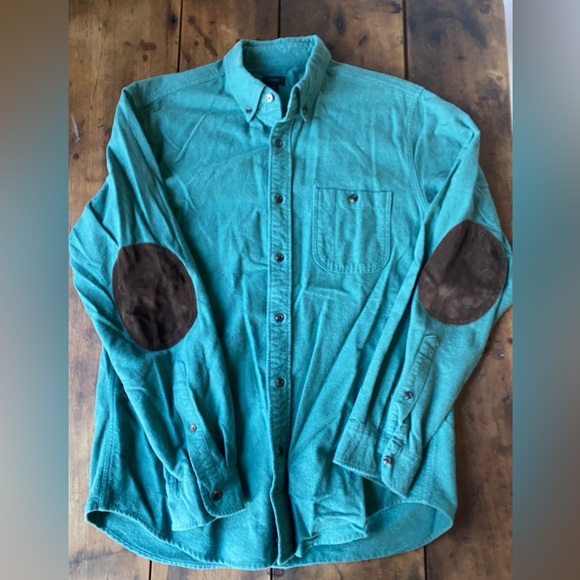 J. Crew Other - J. Crew Teal Jacket with Brown Elbow Patches